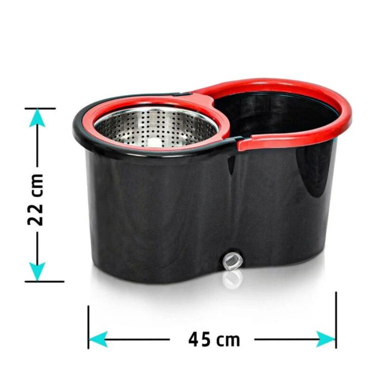 Other Black And Red Mop Bucket With 2 mop heads and also 2 sticks  product image